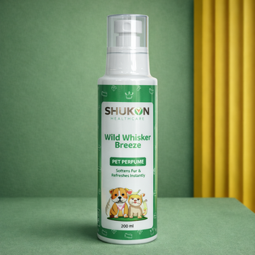 Shukon Healthcare Wild Whisker Breeze Pet Perfume – Long-Lasting Freshness for Dogs & Cats (200ml)