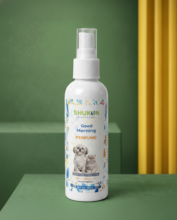 Shukon Healthcare Good Morning Pet Perfume – Long-Lasting Fresh Fragrance for Dogs & Cats (100 ml)